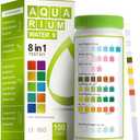 AAwipes Aquarium Ammonia Test Strips 8-in-1 |100 Strips | Quick & Accurate Water Testing for Freshwater & Saltwater Tanks -Test pH, Carbonate, Alkalinity, Hardness, Chlorine, Nitrite, etc. (K02-100)