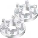 5x4.5 Wheel Spacers 1" (25mm) Bore 70.5mm with 1/2"-20 Studs for Mustang Ranger Explorer Edge Crown Victoria | Lincoln Town Car MK7 Aviator | Mazda Navajo B-series, 2PCS 5x114.3mm Wheel Adapters