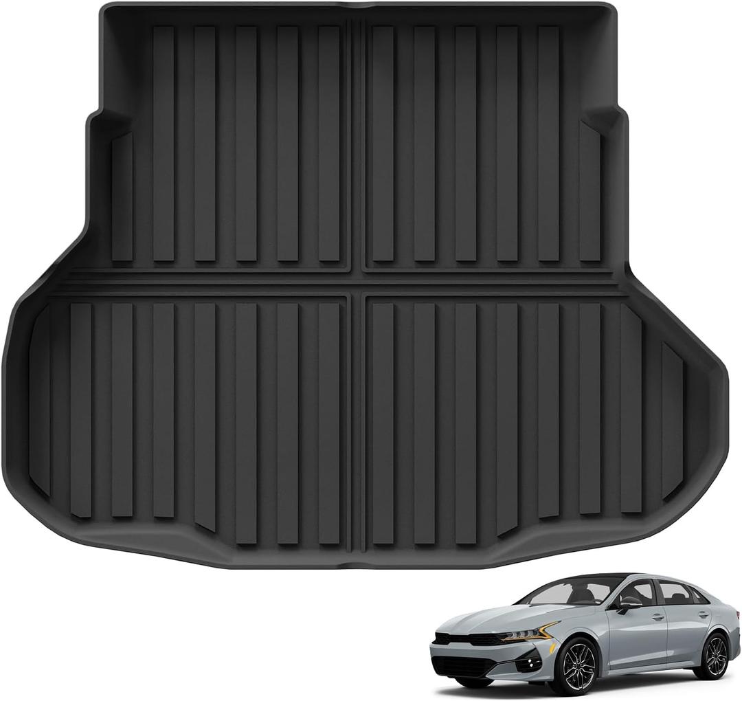 SMABEE Cargo Liner for Kia K4 2025 2026 All Weather Cargo Mat Trunk Mat | 2026 K4 Accessories,All Weather Cargo Mat,Trunk Mat,Heavy Duty,Car Mats,Non-slip,Easy to Clean,TPE,Black