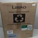 Lasko Oscillating Cyclone Pedestal Fan, Adjustable Height, Timer, Remote Control, 3 Speeds, for Bedroom, Living Room, Home Office, 18", Black, 1843