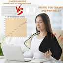 Extra Large Heating Pad for Back Pain Relief and Period Cramps,20x40 King Size, with 10 Temp Settings & 3 Timer Options, Full Body Heating Pad for Shoulder and Legs, Machine Washable(Black)