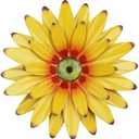 hogardeck Sunflower Decor 11" Metal Flower Wall Decor for Indoor Outdoor, Sunflower Kitchen Decor Floral Metal Wall Art, Sunflower Wall Decor for Bathroom, Living Room, Porch, Garden, Yard, Backyard