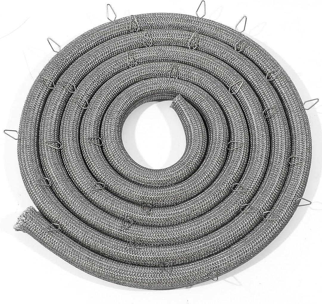 Upgraded 000042-000 Range Oven Door Seal Gasket (34 Mounting Clips) Replaceable AP5318529, for Viking Oven, Compatible with VGCC530 VGIC306 VGIC308 VGCC548-4GQ VGIC486-4GQ etc