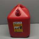 Midwest Can 5610 Safe-Flo Auto Shut Off 5 Gallon Gas Can  Durable Fuel Containers with FlameShield Safety System & Quick-Flow Spout - Red - 1 Pack