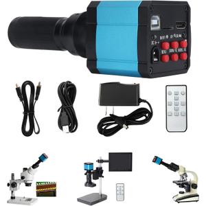 37MP HDMI 1080P 60FPS / USB 1080P 30FPS Industrial C Mount Microscope Camera with Conversion Adapter, Video Industry Digital C Mount Microscope Camera