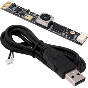 ELP 8mp USB Camera Module with Microphone Autofocus PC Camera for Computer 4K Lightburn Camera for Laser Engraver Mini Auto Focus Webcam Board CCTV USB Surveillance Camera for Raspberry Pi Laptop