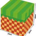 Zliisang 4pcs Large Green Grass Boxes for Birthday Party Decorations Cartoon Theme Balloons Box Birthday Party Supplies