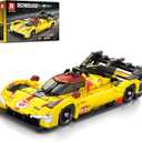 Reobrix Super Sport Car Building Block Sets, 1:16 Racing Car Model Kit with Stickers, 12.59 * 5.31 * 3.15in Supercar Building Toys for Collection and Decoration, Gift for Motorsport Fans (1370 Pcs)