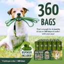 Reli. Biodegradable Dog Poop Bags w/Holder (360 Count - 24 Rolls) | 9x13" Large Dog Bags for Poop w/Dispenser | Green Eco-Friendly | Oxobiodegradable Pet Waste Disposal Refills (Unscented)