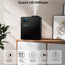Waterless Essential Oil Diffuser 5000 Sq.Ft Coverage for Home Hotel Office, 200ml Cold Air Scent Machine for HVAC, Bluetooth App Control, Quiet No-Heat Aroma Diffuser