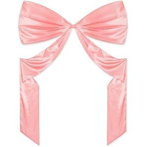 Simgoing Big Bow Decor 48 x 118 Inch Giant Bow Wall Decor for Room Backdrop Large Ribbon Tie for Coquette Party Wedding Birthday Baby Shower Christmas Halloween Party Favor