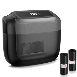 OUDEW Car Garbage Can with Lid, Built-in Storage Garbage Bag，Leakproof Vehicle Garbage, Car Accessories for Interior,Mini Garbage Bin for Automotive, Home, Office, Kitchen, Bedroom，with 30pcs Garbage Bags