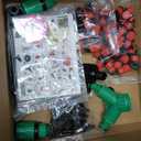 LasTool 164FT Drip Irrigation Kit,Automatic Garden Watering System with 1/4" Tubing,Adjustable Mist Sprayer Nozzles & Drip Emitters for Raised Bed,Patio,Lawn, Greenhouse-Easy DIY Installation