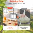 VEVOR 3.17 Gal/12L Fruit Wine Press, 2 Stainless Steel Barrels, Manual Juice Maker, Cider Apple Grape Tincture Honey Olive Oil Making Press with Triangular Handle for Outdoor Kitchen Home