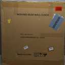 DORBOKER Real Moving Gears Wall Clock Large Modern Clocks for Living Room Decor, Industrial Steampunk Unique Vintage Rustic Decorative Clock for Home Farmhouse Office, 28 Inch,Red Copper Arabic