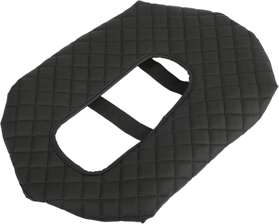 cciyu Black Jump Seat Armrest Cover Replacement fit for 2019-2025 for Chevy Silverado GMC Sierra Accessories Center Console Cover