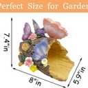Teaeeno Butterfly Garden Gutter Downspout Extension, Resin Butterfly Figurine,Ornament Splash Block Anchor for Downspout Extension,Outdoor Drain Decor,Animal Accents,Perfect Rain Diverter for 3x4