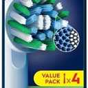 Oral B Cross Action Electric Toothbrush Replacement Brush Heads Refill, 4Count