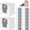 16 Pack Dust Bags for Roborock Q10 S5+/X5+, Q7 M5+/L5+, S8 Pro Ultra, S8+, S7 Max/MaxV Ultra, Q5+, Q5 Max+/Pro+/DuoRoller+, Q7+/Q7/Q8 Max+ Robot Vacuum, 3.6L Large Capacity Disposable Replacement Bag