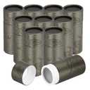 uxcell 10pcs Kraft Paperboard Tubes, 10ml Empty Round Cardboard Box Gift Packing Box Tube Container for Essential Oil Bottle Packaging Crafts Pencils Tea Caddy Coffee Cosmetic, Black Gold