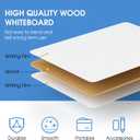 MaxGear Small White Board 2 Pack Dry Erase Boards, 9''x 12'' Mini White Board Double Sided Portable Whiteboards for Students Teachers School Supplies Lapboards Including 2 Markers and 2 Erasers