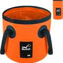 5 Gallon Bucket, Collapsible Bucket with Handle for Outdoor Beach Fishing Gardening, Folding Car Wash Buckets Mop Water Storage Laundry Wash Basin for RV Household Cleaning Supplies Camping Essentials