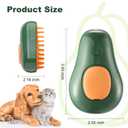 3 x 3-in-1 Steam Brush for Cat and Dog Deshedding - Portable Pet Hair Removal Tool for Indoor Shedding, Grooming Supplies