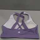 Running Girl Sports Bras for Women,Padded Strappy Sports Bras Criss-Cross Back Medium Support Sports Bras with Removable Cups, Small