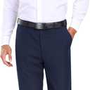 COOFANDY Mens Dress Pants Expandable Waist Wrinkle Free Suit Pants Flat Front Casual Dress Slacks (Blue)
