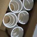 10Pack 1-1/2" PVC Pipe Coupling Adapter Pipe Fittings (Socket x Socket) Contractor Pack Schedule 40 Heavy Duty 1.50 Inch PVC Slip Socket Connectors for DIY PVC Shelf Garden Support Structure, White