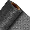 QWR Pet Proof Window Screen and Screen Door Replacement, 48"x 360" Upgraded Durable Thickened Vinyl Coated Wire-Like Mesh for Sliding Screen Door, Patio, Windows (Rolled Package)