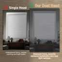 No Drill No Tools Top Down Bottom Up Cellular Shades, 36" W x 64" H Light Filtering Easy Install Cordless Honeycomb Blinds, Noise Reduce & Thermal Insulation Blinds for Home Office White