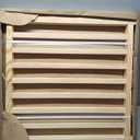 Wooden Freestanding Dog Gates, Foldable Wood Pet Gate Indoor, No-Painted Puppy Gate for Doorways, Stairs, 23" Height-2 Panels