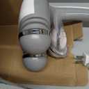 Homedics Back Massager  Heated Automatic Percussion Back, Body and Neck Massager with Duel Pivoting Heads, Interchangeable Nodes, for Shoulders, Legs and Feet, White