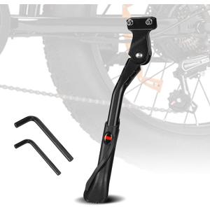 Adjustable Ebike Kickstand for 24-29 Inch Fat Tire Bike, Non-slip Bicycle Kickstand for Adult Bike, Electric Mountain Bike, E-Bike Accessories Replacement Part