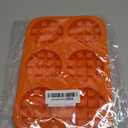 6 Cavity Round Waffle Silicone Chocolate Molds For Candy Chocolate Biscuit