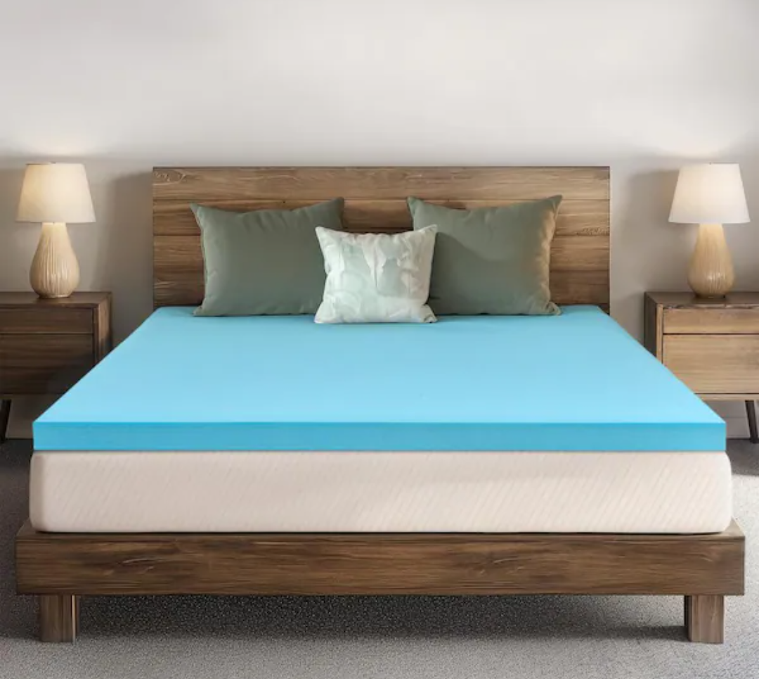 Medium 3 in. California King Gel Memory Foam Mattress Topper, Versatile Support