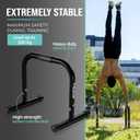 PULLUP & DIP Fitness Parallettes, Medium Parallette Bars For Calisthenics, Crossfit & Gymnastics, Handstand Bars With Extra Wide Handle & No Wobbling