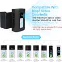 Bleu Clair Anti-Theft Doorbell Mount All Metal No Need to Drill Not Block Doorbell Motion Sensor Compatible with Ring & Other Video Doorbells for Home Rentals Office Room Apartment