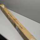 Brushed Nickel Double Curtain Rods, 48-84 Inch, Modern End Cap, 1-Inch Front & 5/8 Inch Back