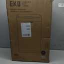 EKO Mirage-T 50 Liter / 13.2 Gallon Touchless Rectangular Motion Sensor Trash Can or Recycling Bin, Brushed Stainless Steel Finish (Matte Black)