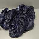 Navy Blue Fitted Tablecloth with Elastic Edged, Round Table Cloth for Dining Table, Modern Pure Navy Blue Waterproof Oil Proof Table Cover for Indoor Outdoor 36"-44", 4 pack