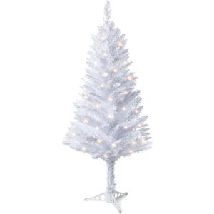 Mr. Pen Small Christmas Tree with 70 LED Lights, 4ft Prelit Artificial Indoor Tree