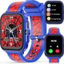 Smart Watch for Kids 1.85" with Fitness Tracker, AI, Sleep Monitor, 22/100+ Sport Modes, DIY Dial, IP68 Waterproof, Step Counter, Heart Rate, Camera, with/Without APP, Gift for 3-12 Years Old Boys (Red Spider)