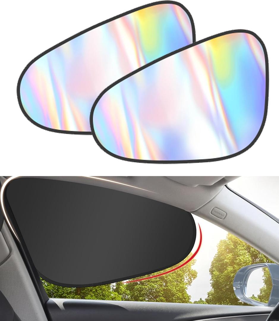 3 x Car Window Shades,Car Accessories Universal Vehicle Side Window Sun Shade,UV Protection Heat Resistance Automotive Windows Sunshades,Compatible with Most SUVs,Cars,Sedan (Front Window)