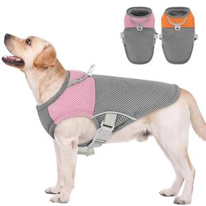 AOFITEE Cooling Vest for Dogs, Breathable Dog Cooling Vest with Harness D-Ring, Dogs UV Protection Shirt Pet Cooler Jacket, Lightweight Dog Sun Shirt for for Summer Hot Weather, Pink L
