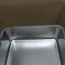 Stainless Steel Litter Box 2 Pack, 18"x14"x6"(Height) Medium to Large Cat Litter Box Easy Clean, Non Stick Metal Litters Boxes No Smell for Full-Grown Cats or Kitty/Kitten