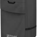 ULTCOVER Waterproof Vertical Electric Smoker Cover 30 inch for Most Square Gas Propane BBQ Smokers Size Upto 19W x 17D x 35H inch, Black