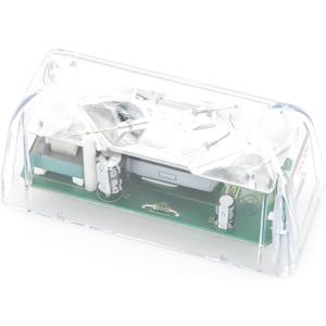 12VDC Xenon Strobe Light – Emergency Fire Alarm Flashing Beacon with White Flash – 60 FPM – for Security Panels, Buildings, Hotels, DIY Projects