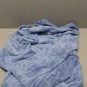 PJGGZ Hooded Bathrobes for Women, Soft Long Towel Robes for Women - Quick Dry yet Warm (Small-Medium, Haze Blue)
